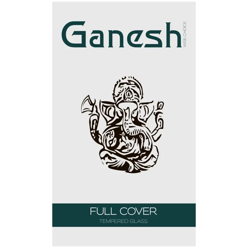 Ochronne szkło Ganesh (Full Cover) do Apple iPhone 16 Pro Max (6.9"), Czarny 3, Szkło hartowane