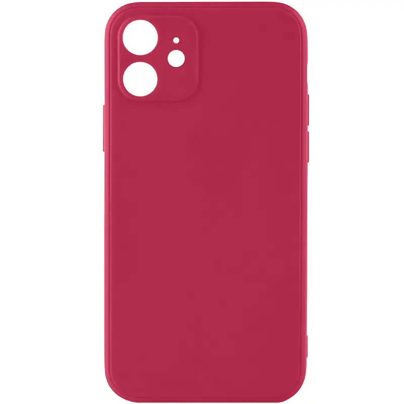 Силіконовий чохол Candy Full Camera для Apple iPhone 11 (6.1"), Бордовий / Burgundy, TPU