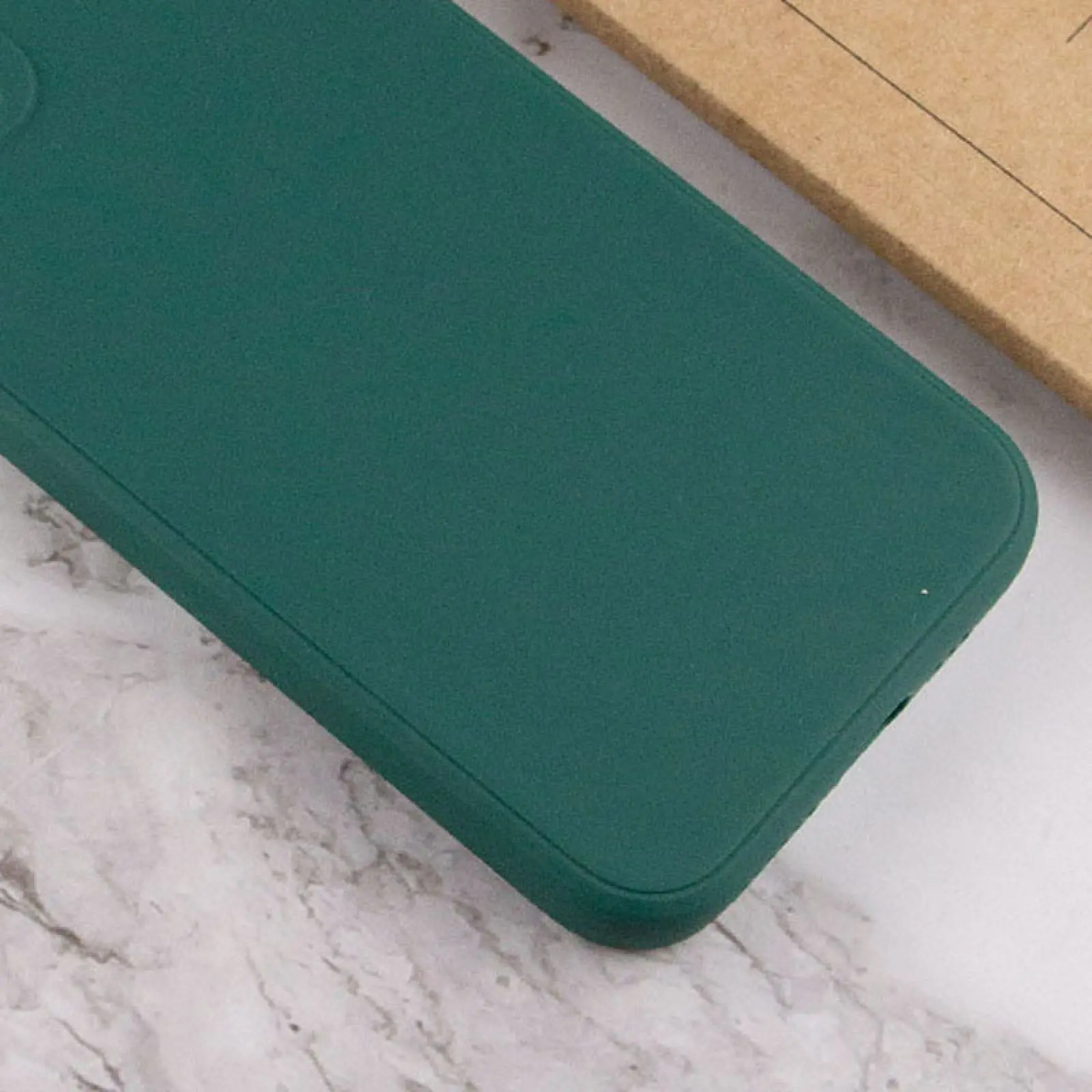 Силіконовий чохол Candy Full Camera для Apple iPhone 12 (6.1"), Зелений / Dark green 2, TPU