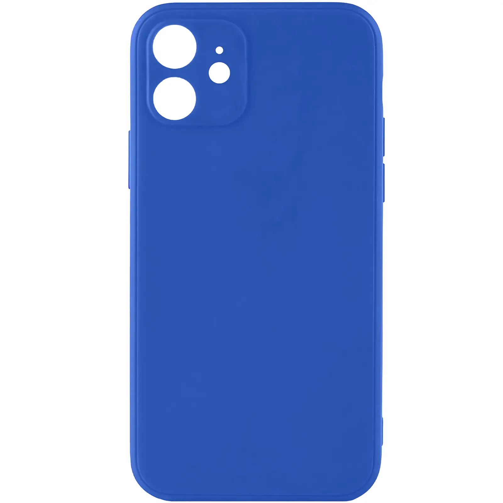 Силіконовий чохол Candy Full Camera для Apple iPhone 12 (6.1"), Синій / Dark Blue, TPU