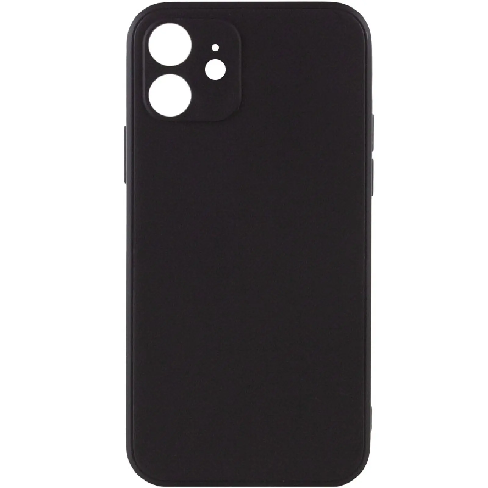 Силіконовий чохол Candy Full Camera для Apple iPhone 12 (6.1"), Чорний / Black, TPU