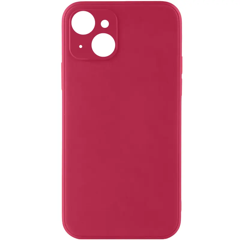 Силіконовий чохол Candy Full Camera для Apple iPhone 14 (6.1"), Бордовий / Burgundy, TPU