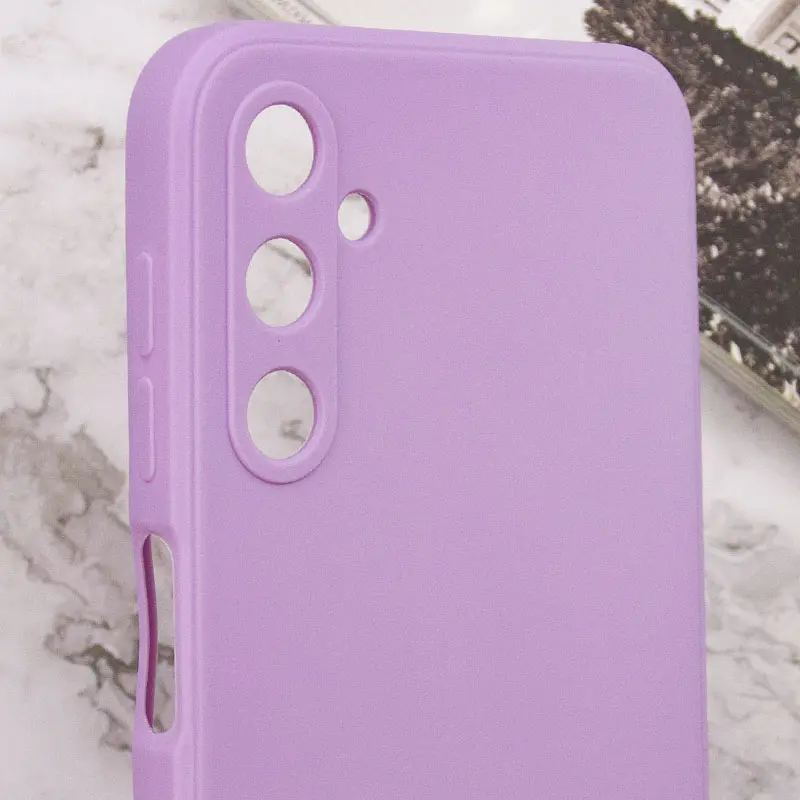 Силіконовий чохол Candy Full Camera для Samsung Galaxy A34 5G, Сливовий / Purple 4, TPU