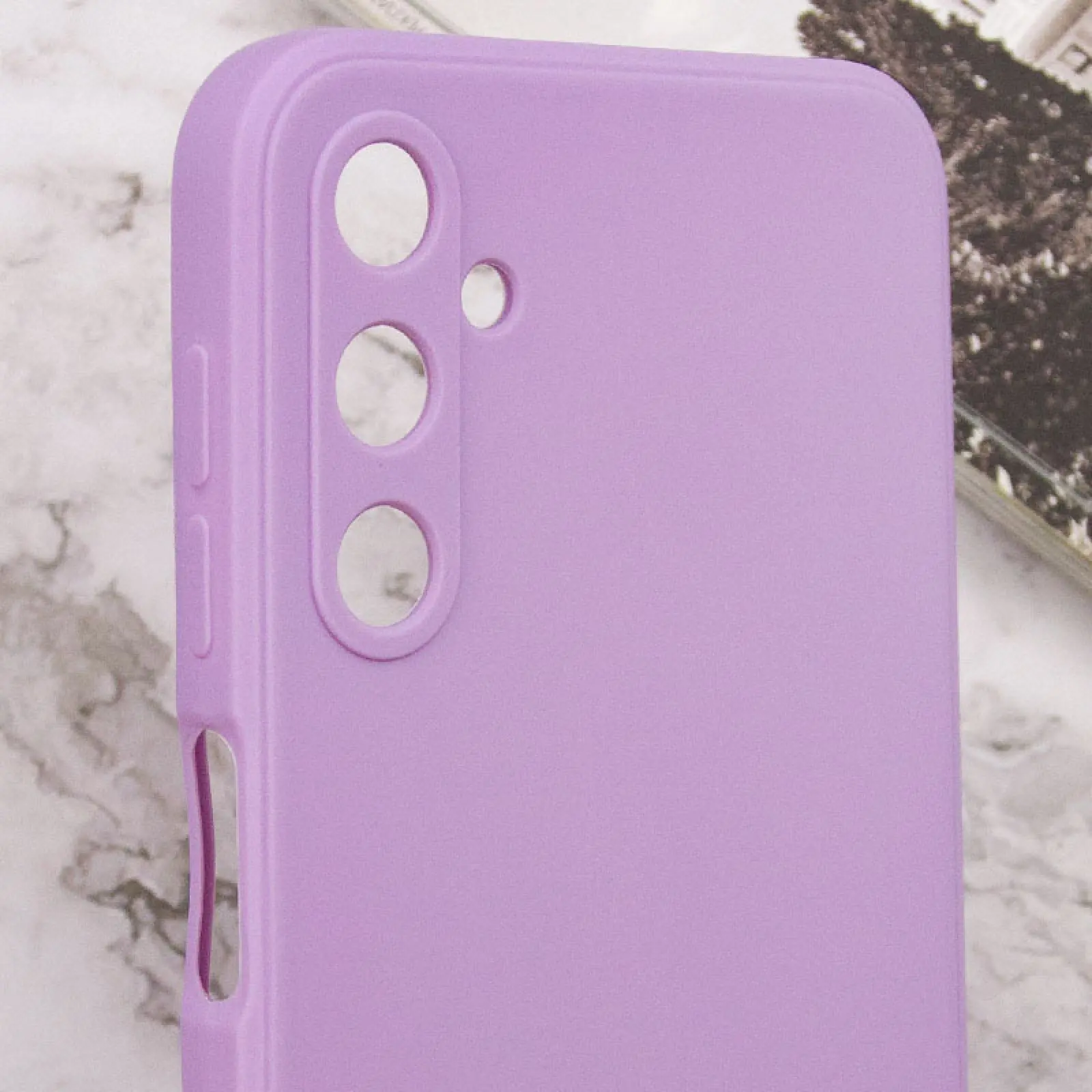 Силіконовий чохол Candy Full Camera для Samsung Galaxy A34 5G, Сливовий / Purple 4, TPU