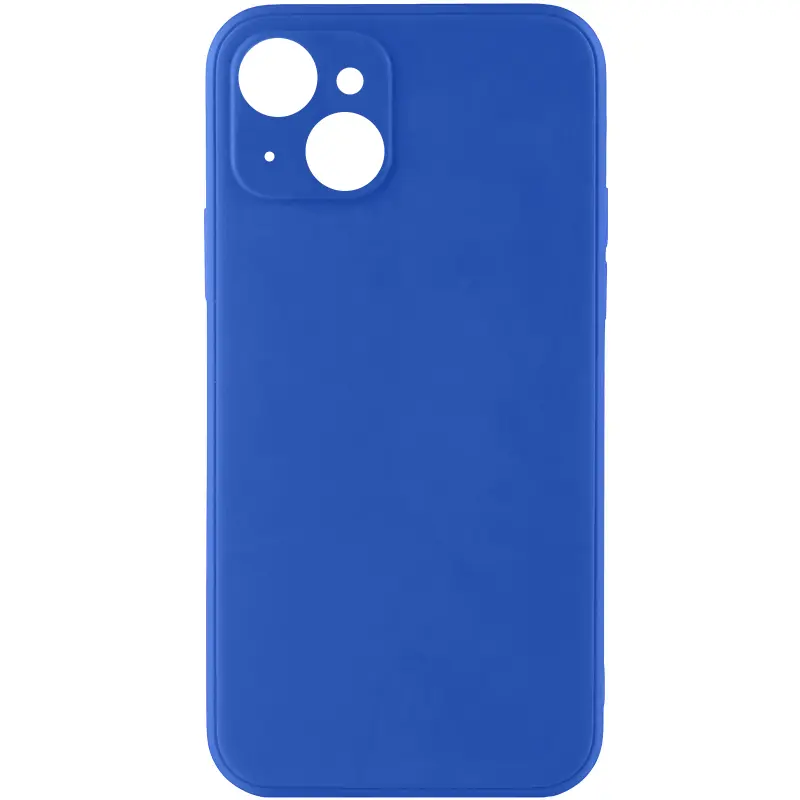 Силіконовий чохол Candy Full Camera для Apple iPhone 15 (6.1"), Синій / Dark Blue, TPU