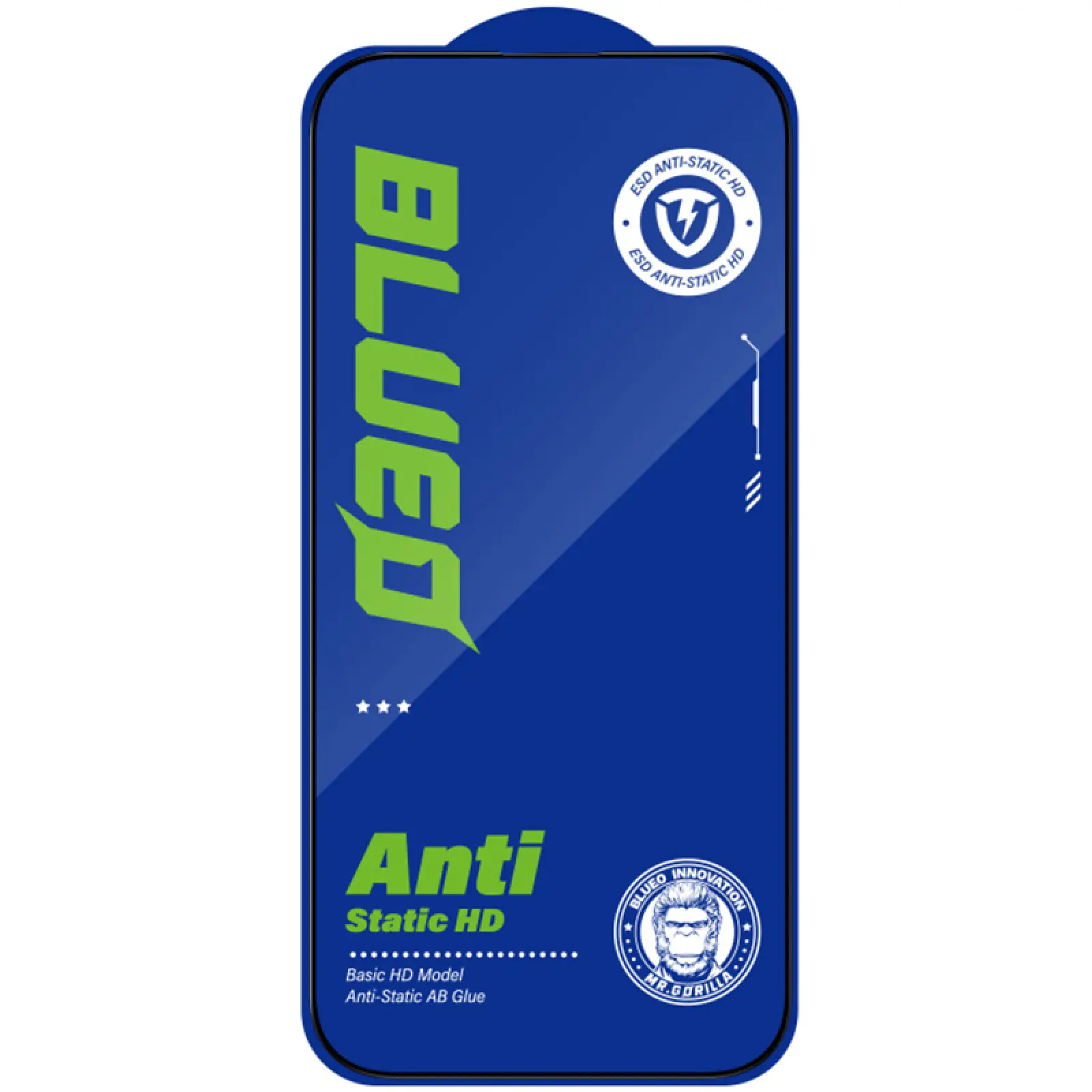 Ochronne 2.5D szkło Blueo Full Cover HD do Apple iPhone 15 Pro Max (6.7"), Czarny 1, Szkło hartowane