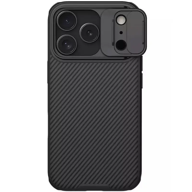Węgiel nakładka Nillkin CamShield Pro do Apple iPhone 17 Pro Max / 18 Pro Max (6.9"), Black 1, Plastikowy