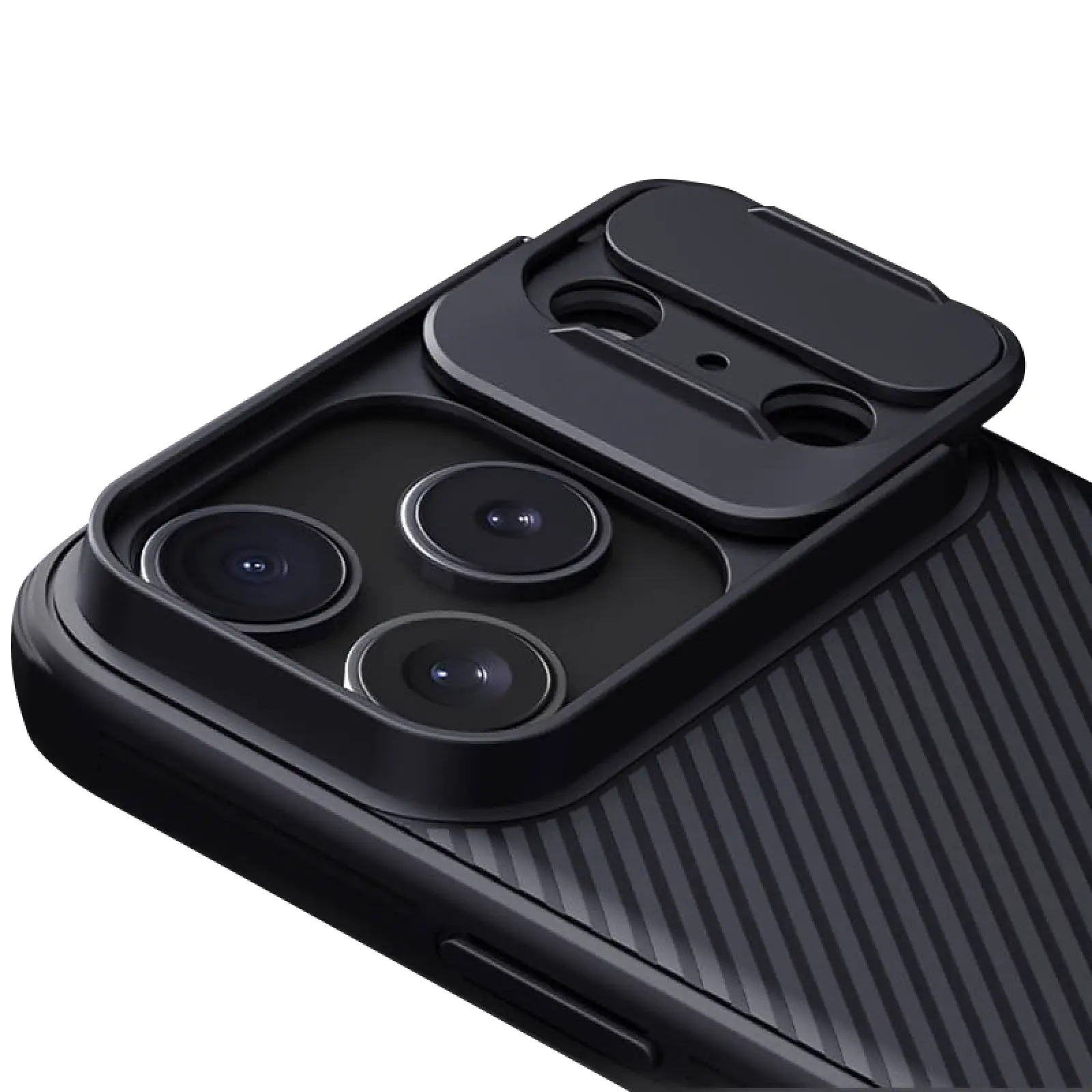 Węgiel nakładka Nillkin CamShield Pro do Apple iPhone 17 Pro Max / 18 Pro Max (6.9"), Black 6, Plastikowy