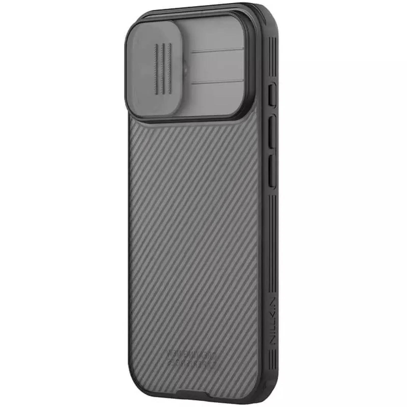 Węgiel nakładka Nillkin CamShield Pro do Apple iPhone 17 (6.3"), Transparent black 1, Plastikowy