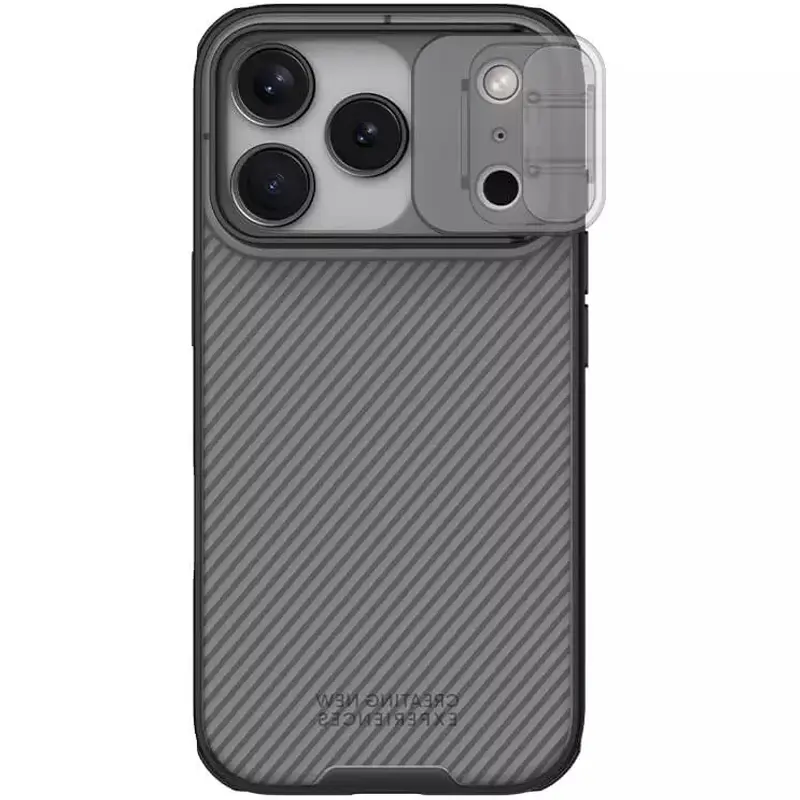Карбоновая накладка Nillkin CamShield Pro для Apple iPhone 17 Pro / 18 Pro (6.3"), Transparent black 1, Пластик
