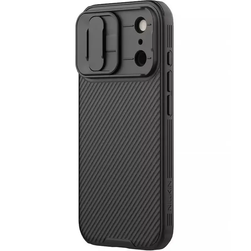 Карбоновая накладка Nillkin CamShield Pro для Apple iPhone 17 Pro / 18 Pro (6.3"), Black 2, Пластик