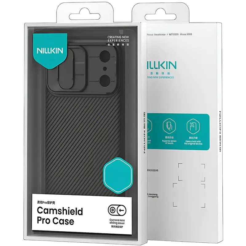 Карбоновая накладка Nillkin CamShield Pro для Apple iPhone 17 Pro / 18 Pro (6.3"), Black 5, Пластик