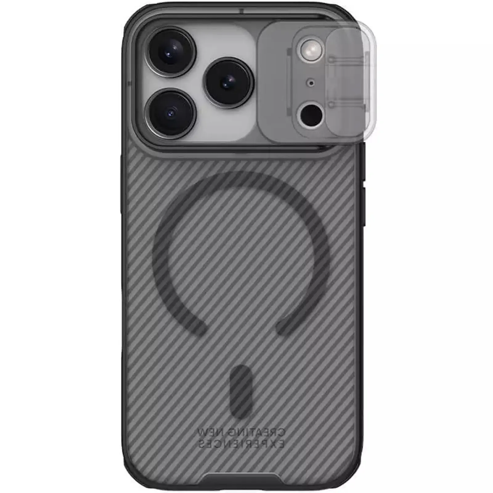 Карбонова накладка Nillkin CamShield Pro Magnetic для Apple iPhone 17 Pro / 18 Pro (6.3"), Transparent black 1, Пластик