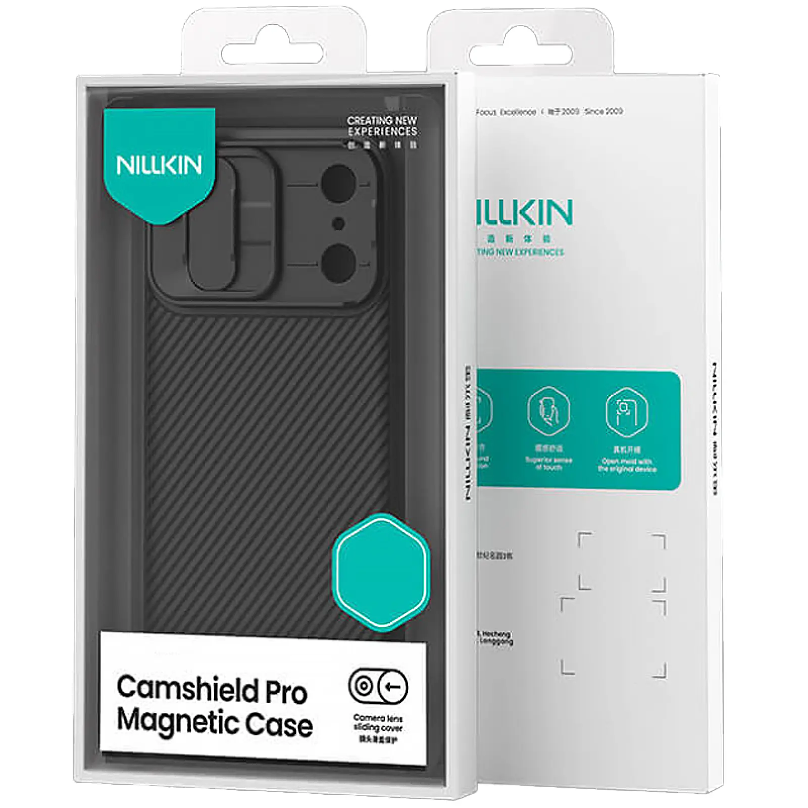 Карбонова накладка Nillkin CamShield Pro Magnetic для Apple iPhone 17 Pro / 18 Pro (6.3"), Black 5, Пластик
