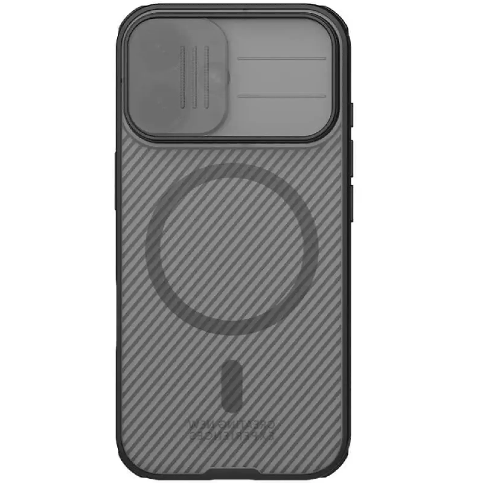 Nakładka Nillkin Carbon CamShield Pro Magnetic do Apple iPhone 17 (6.3"), Transparent black 1, Plastikowy