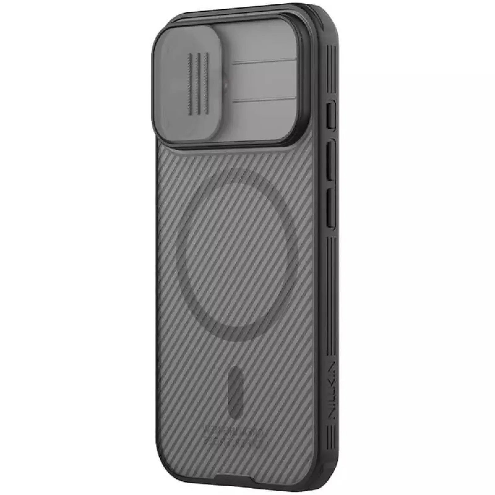 Nakładka Nillkin Carbon CamShield Pro Magnetic do Apple iPhone 17 (6.3"), Transparent black 2, Plastikowy