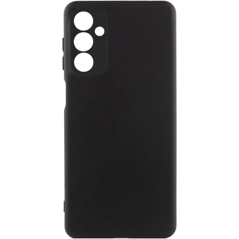 Case TPU GETMAN Liquid Silk Full Camera for Samsung Galaxy A54 5G, Black, TPU