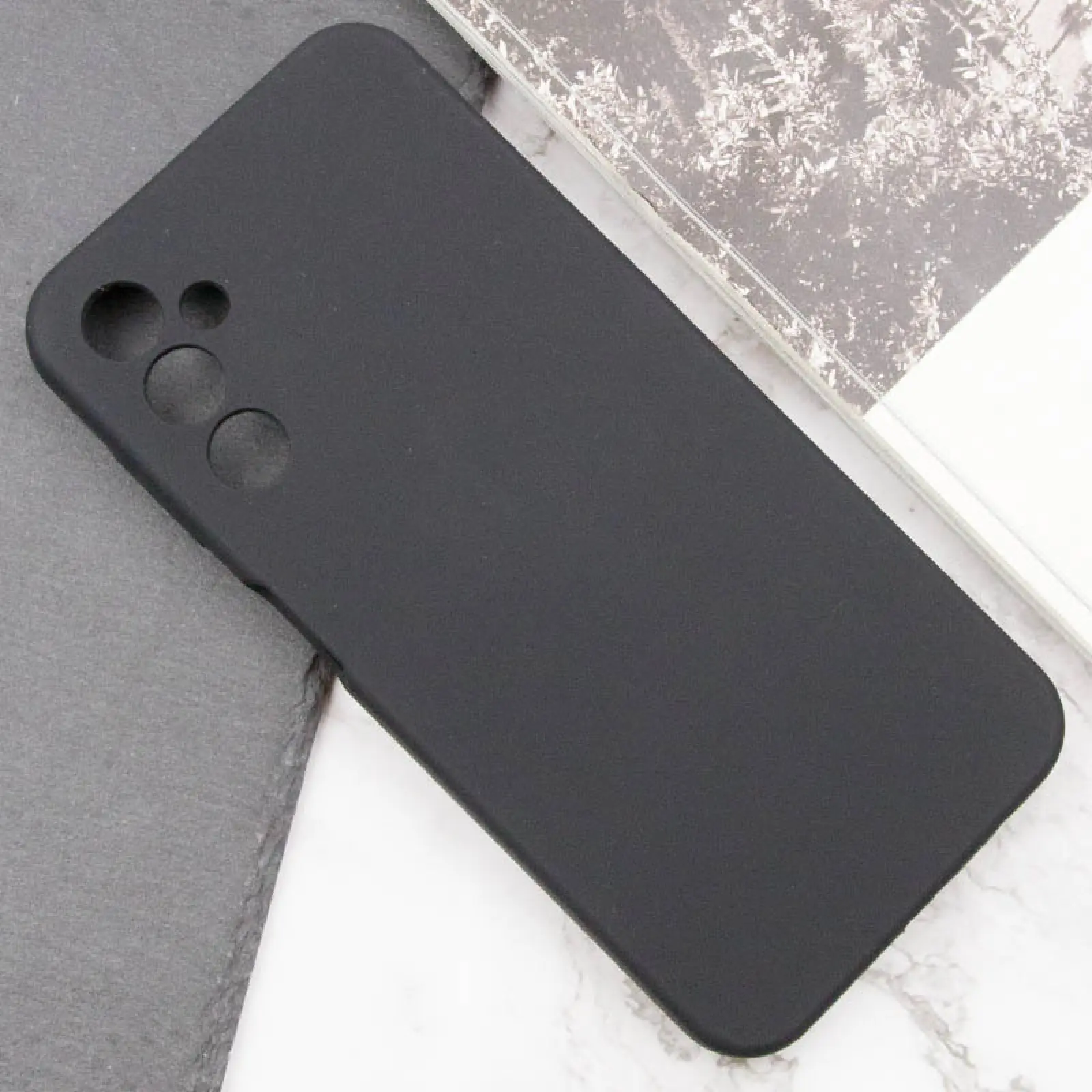 Case TPU GETMAN Liquid Silk Full Camera for Samsung Galaxy A54 5G, Black 4, TPU