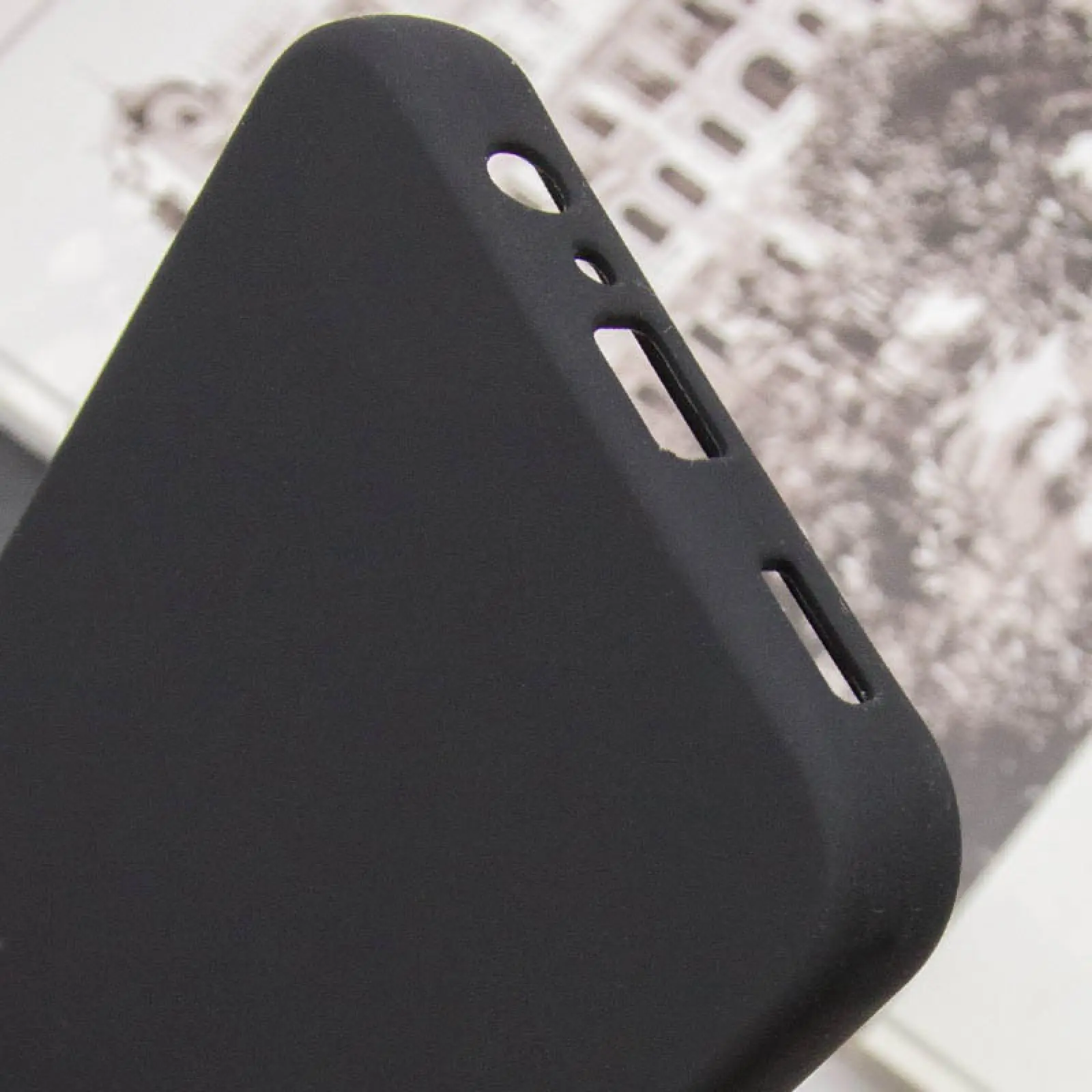 Case TPU GETMAN Liquid Silk Full Camera for Samsung Galaxy A54 5G, Black 6, TPU