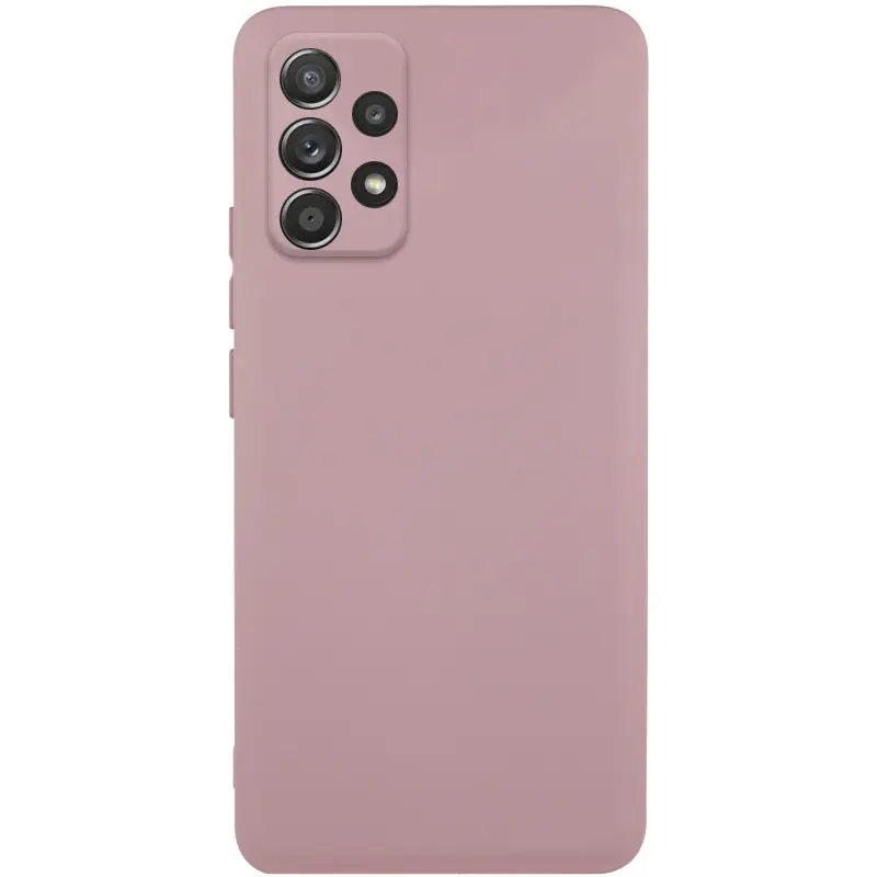 Case TPU GETMAN Liquid Silk Full Camera for Samsung Galaxy A52 4G / A52 5G / A52s, Pink / Pink Sand, TPU