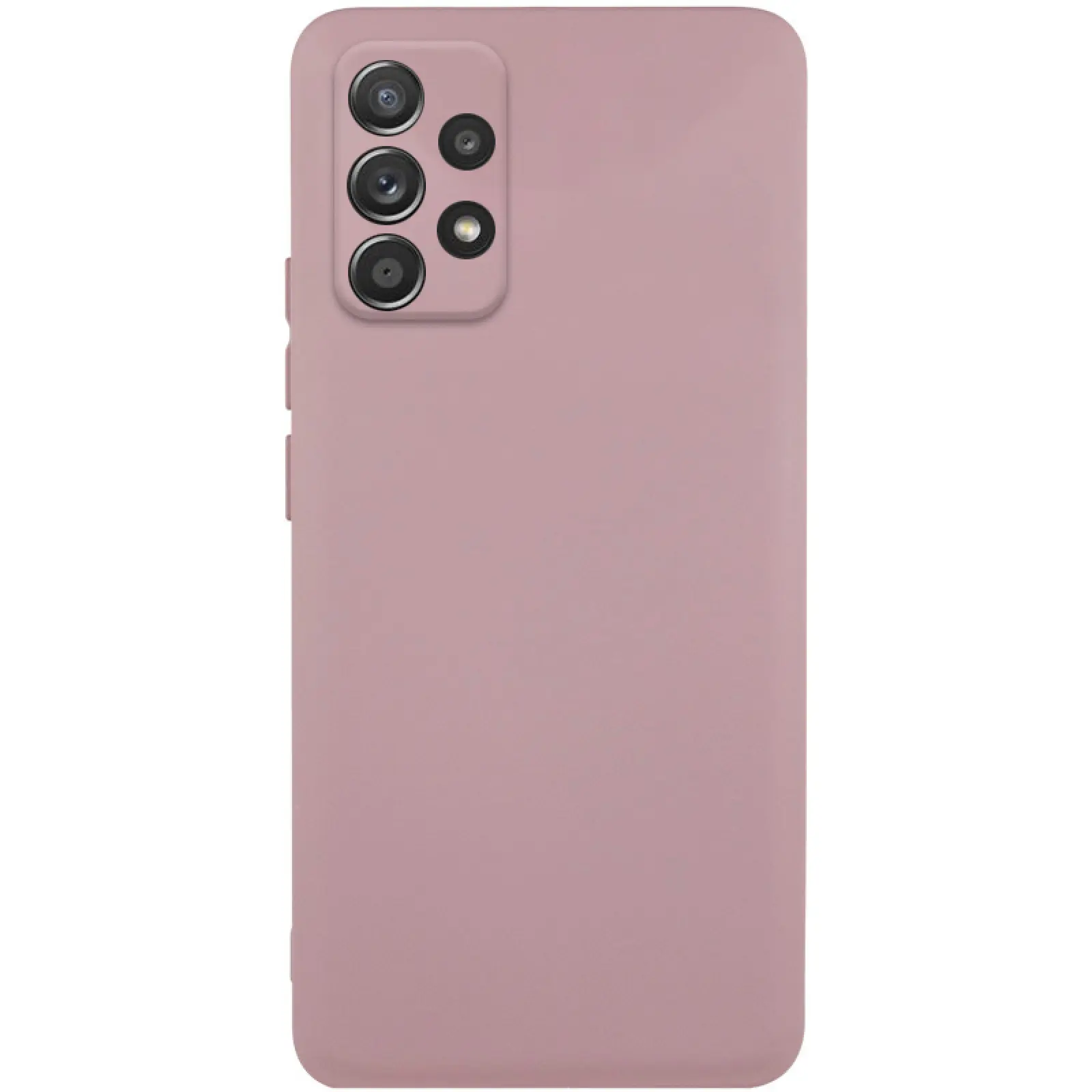 Case TPU GETMAN Liquid Silk Full Camera for Samsung Galaxy A52 4G / A52 5G / A52s, Pink / Pink Sand, TPU