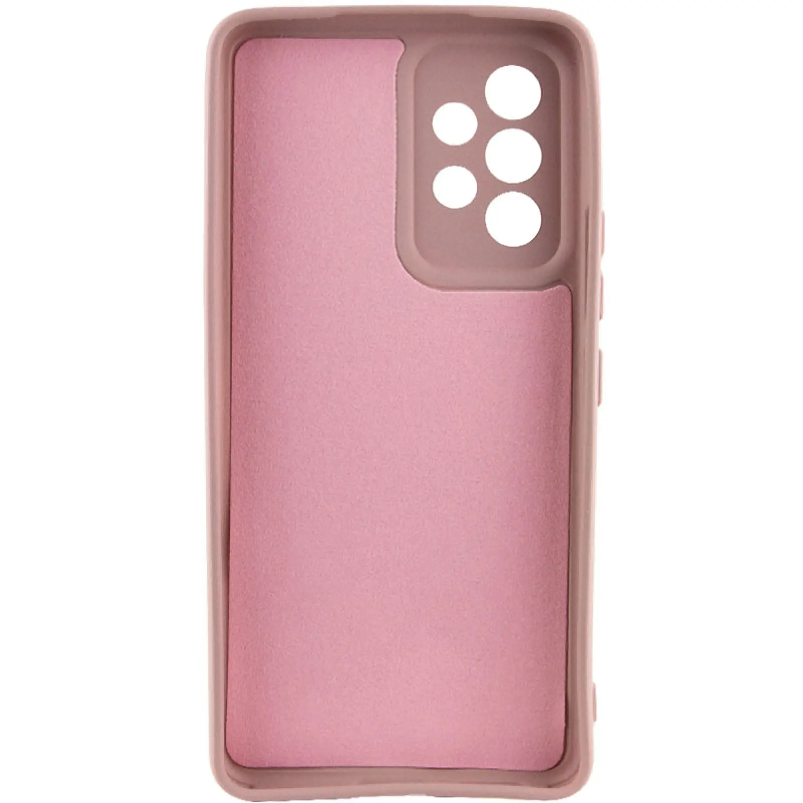 Case TPU GETMAN Liquid Silk Full Camera for Samsung Galaxy A52 4G / A52 5G / A52s, Pink / Pink Sand 1, TPU