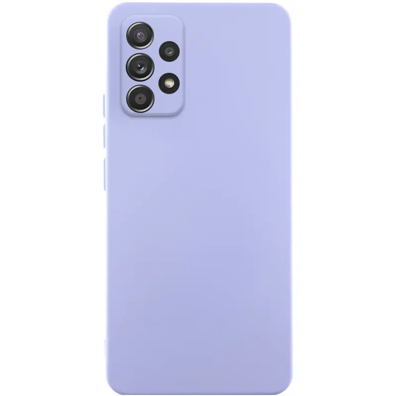 Case TPU GETMAN Liquid Silk Full Camera for Samsung Galaxy A52 4G / A52 5G / A52s, Lilac / Dasheen, TPU