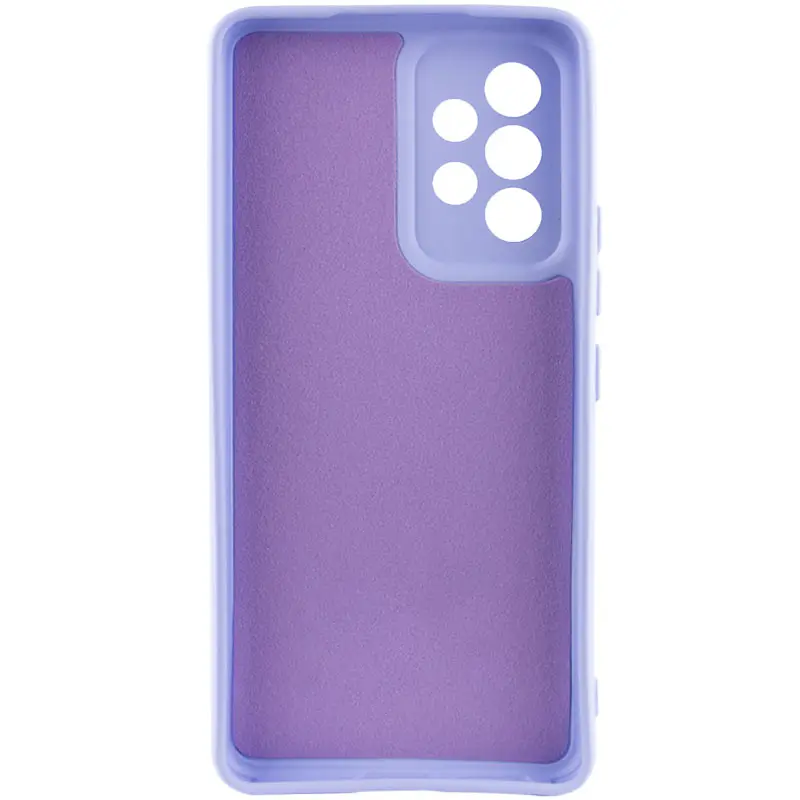 Case TPU GETMAN Liquid Silk Full Camera for Samsung Galaxy A52 4G / A52 5G / A52s, Lilac / Dasheen 1, TPU