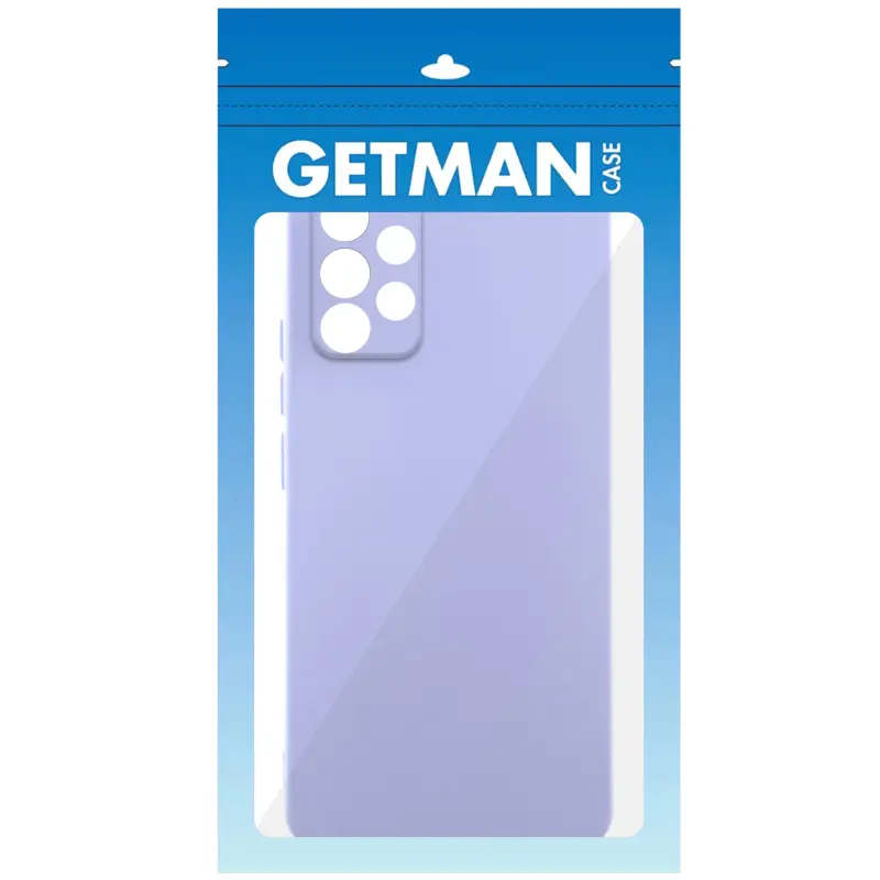 Case TPU GETMAN Liquid Silk Full Camera for Samsung Galaxy A52 4G / A52 5G / A52s, Lilac / Dasheen 4, TPU