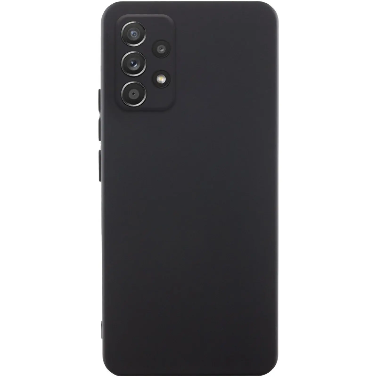 Case TPU GETMAN Liquid Silk Full Camera for Samsung Galaxy A52 4G / A52 5G / A52s, Black, TPU