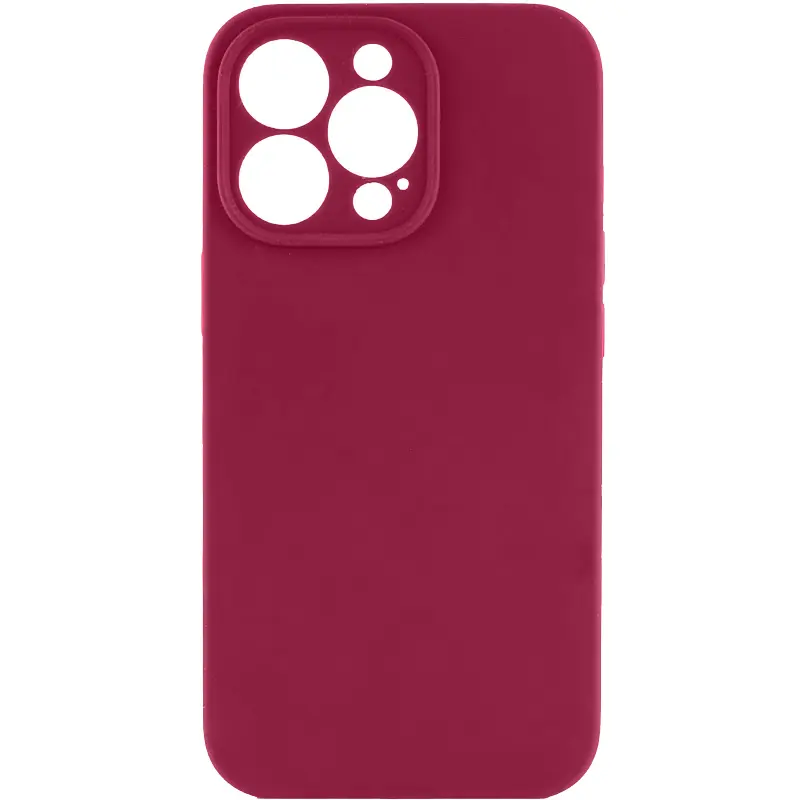 Чохол TPU GETMAN Liquid Silk Full Camera для Apple iPhone 13 Pro (6.1"), Бордовий / Plum, TPU