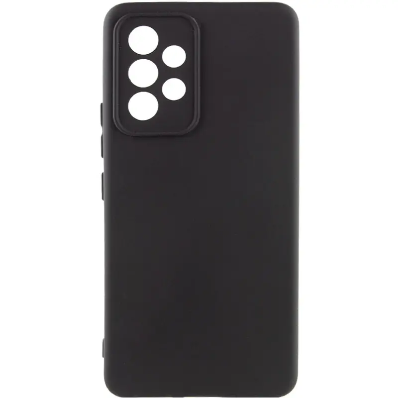 Чехол TPU GETMAN Liquid Silk Full Camera для Samsung Galaxy A53 5G, Черный / Black, TPU
