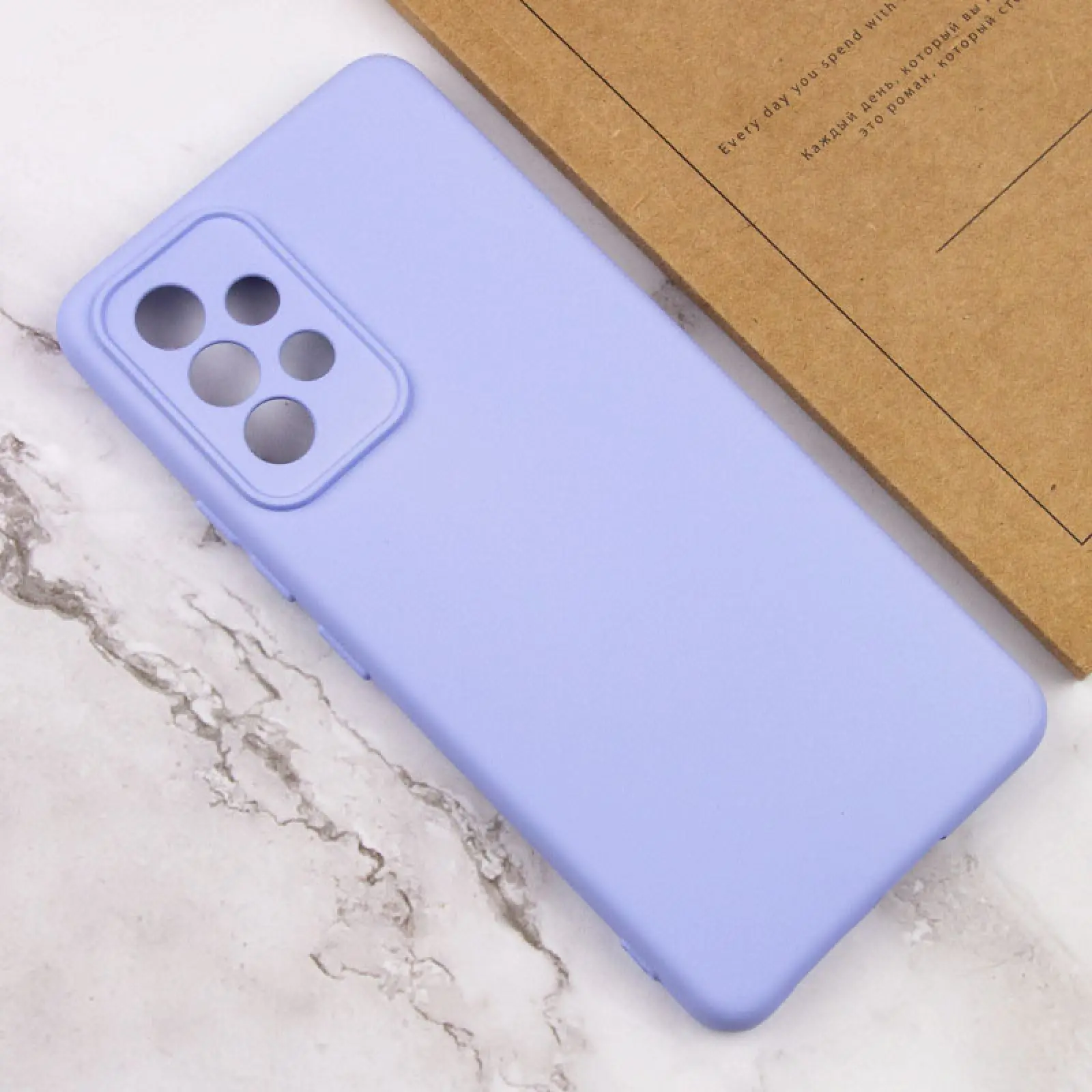 Чехол TPU GETMAN Liquid Silk Full Camera для Samsung Galaxy A53 5G, Сиреневый / Dasheen 3, TPU