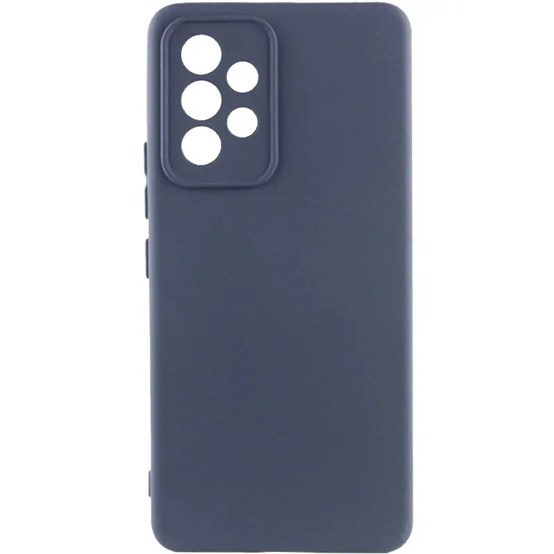 Чехол TPU GETMAN Liquid Silk Full Camera для Samsung Galaxy A53 5G, Синий / Midnight Blue, TPU