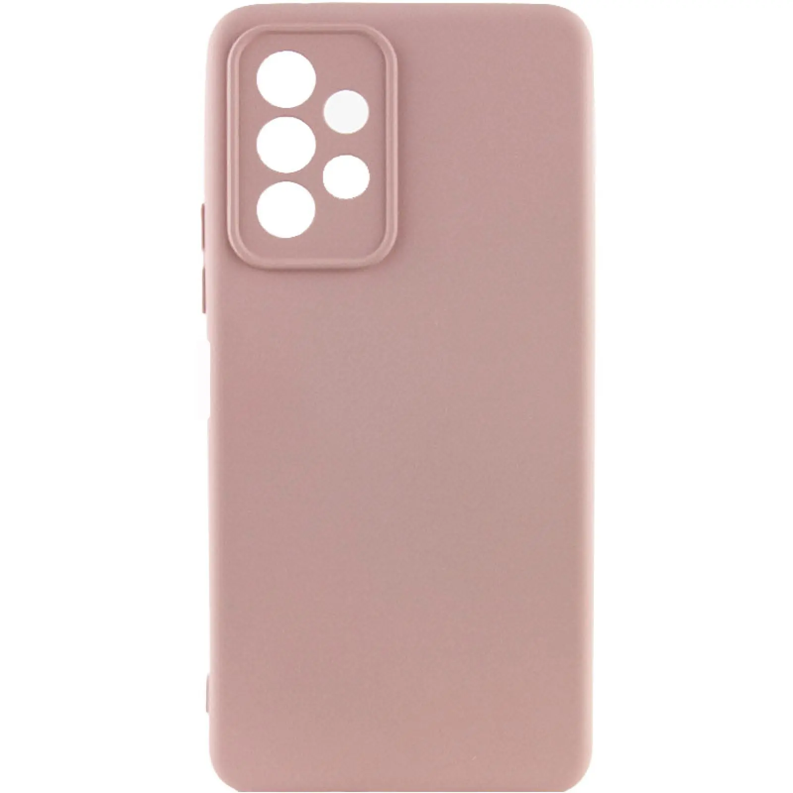 Etui TPU GETMAN Liquid Silk Full Camera do Samsung Galaxy A33 5G, Różowy / Pink Sand, TPU