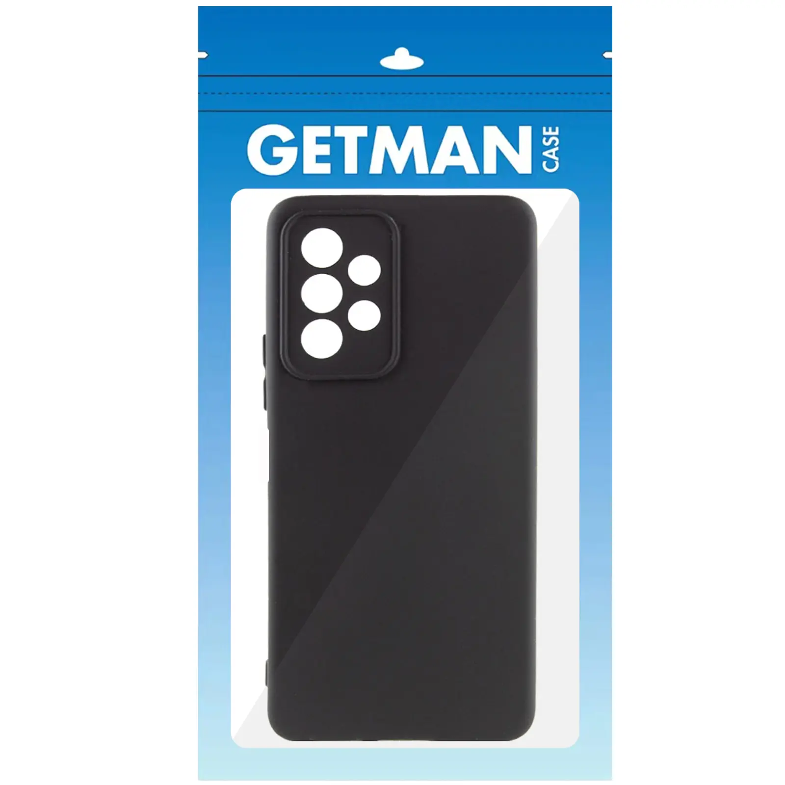 Etui TPU GETMAN Liquid Silk Full Camera do Samsung Galaxy A33 5G, Czarny / Black 4, TPU