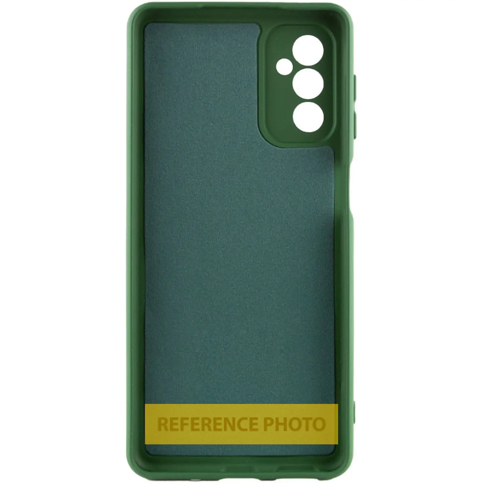Case TPU GETMAN Liquid Silk Full Camera for Samsung Galaxy A05s, Green / Dark green 1, TPU