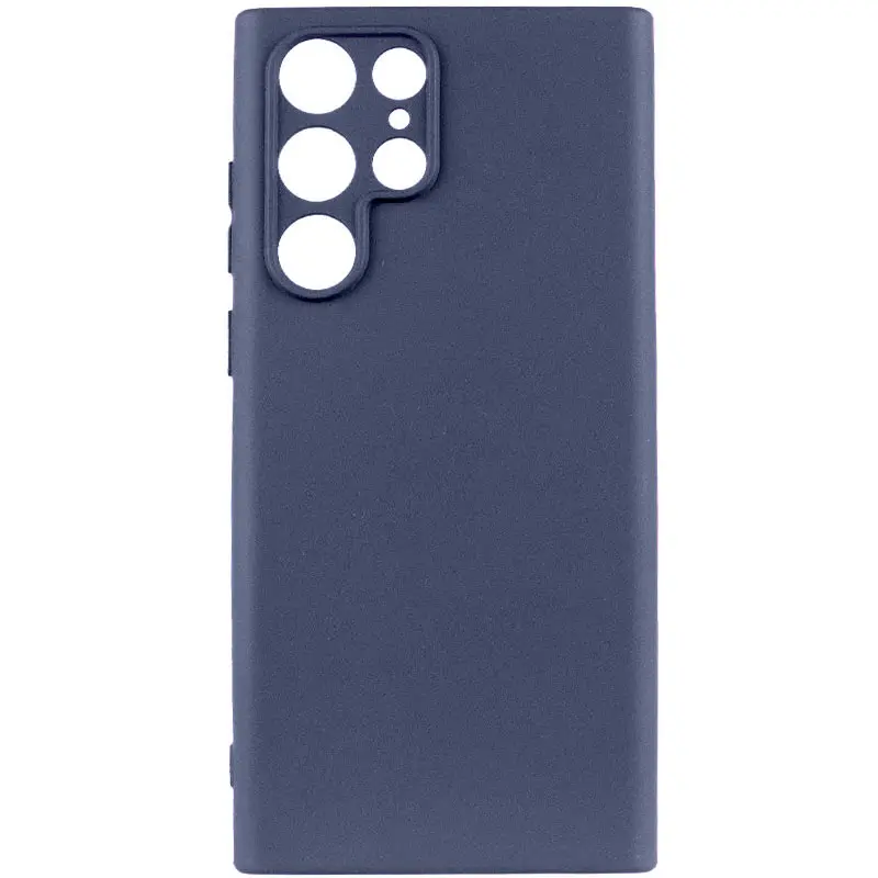 Etui TPU GETMAN Liquid Silk Full Camera do Samsung Galaxy S24 Ultra, Niebieski / Midnight Blue, TPU