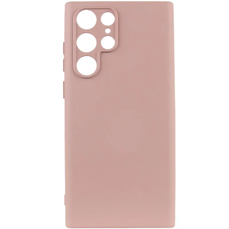 Etui TPU GETMAN Liquid Silk Full Camera do Samsung Galaxy S24 Ultra, Różowy / Pink Sand 1, TPU