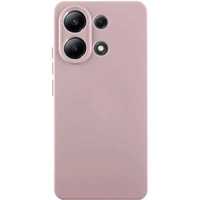Etui TPU GETMAN Liquid Silk Full Camera do Xiaomi Redmi Note 13 4G, Różowy / Pink Sand, TPU