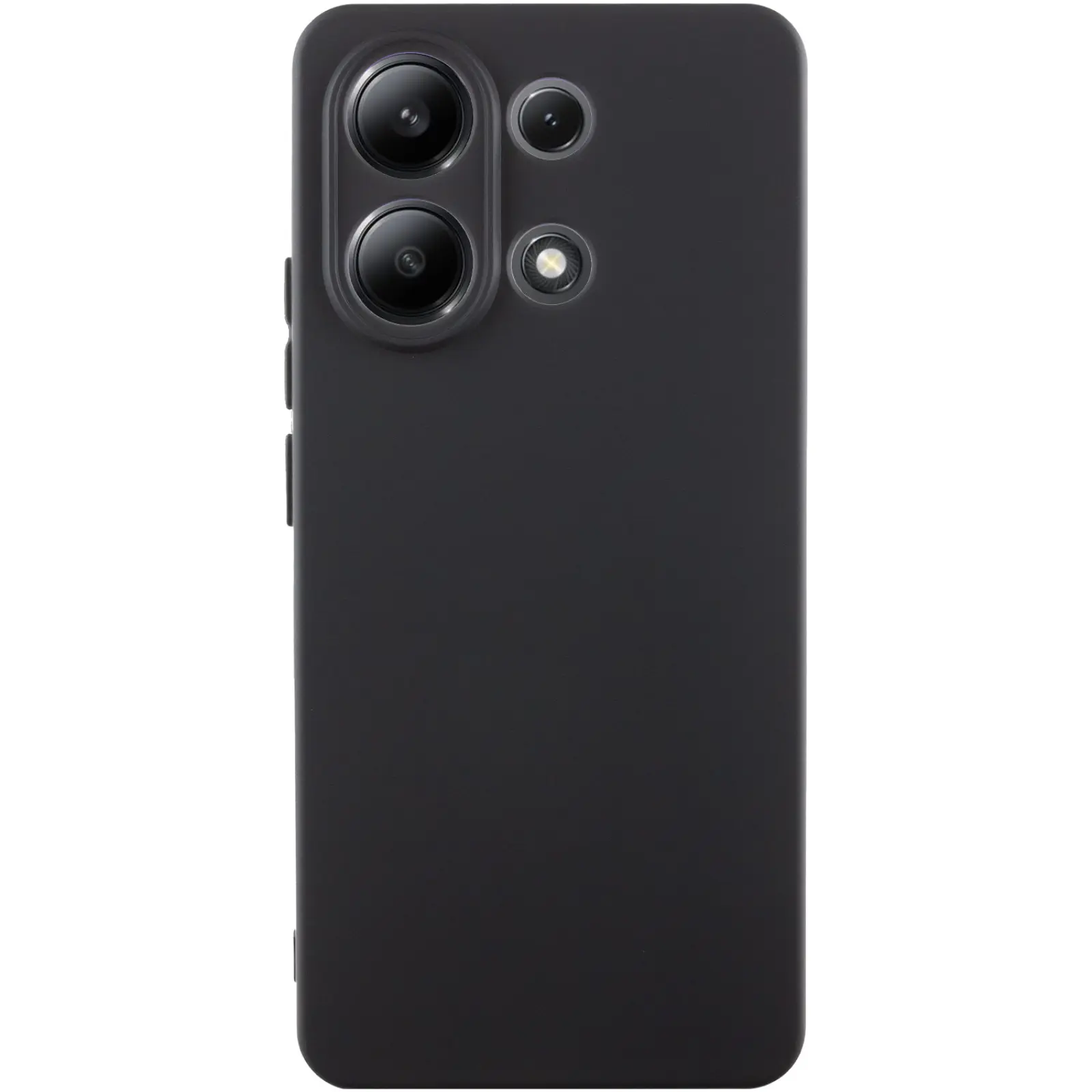 Etui TPU GETMAN Liquid Silk Full Camera do Xiaomi Redmi Note 13 4G, Czarny / Black, TPU