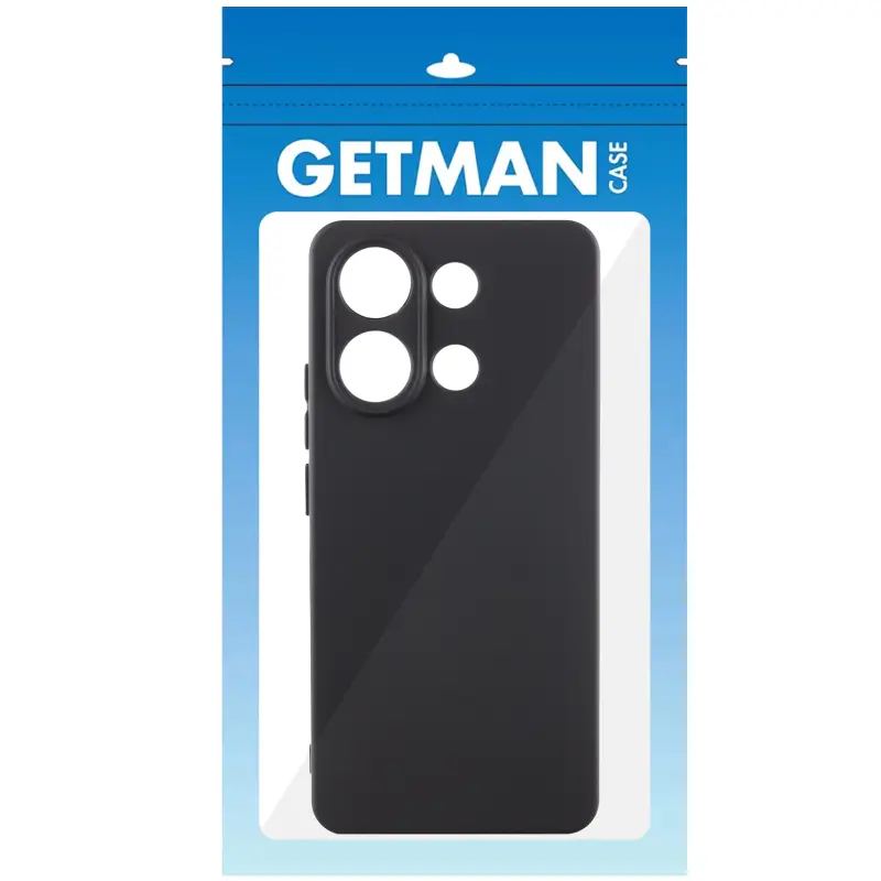 Etui TPU GETMAN Liquid Silk Full Camera do Xiaomi Redmi Note 13 4G, Czarny / Black 4, TPU