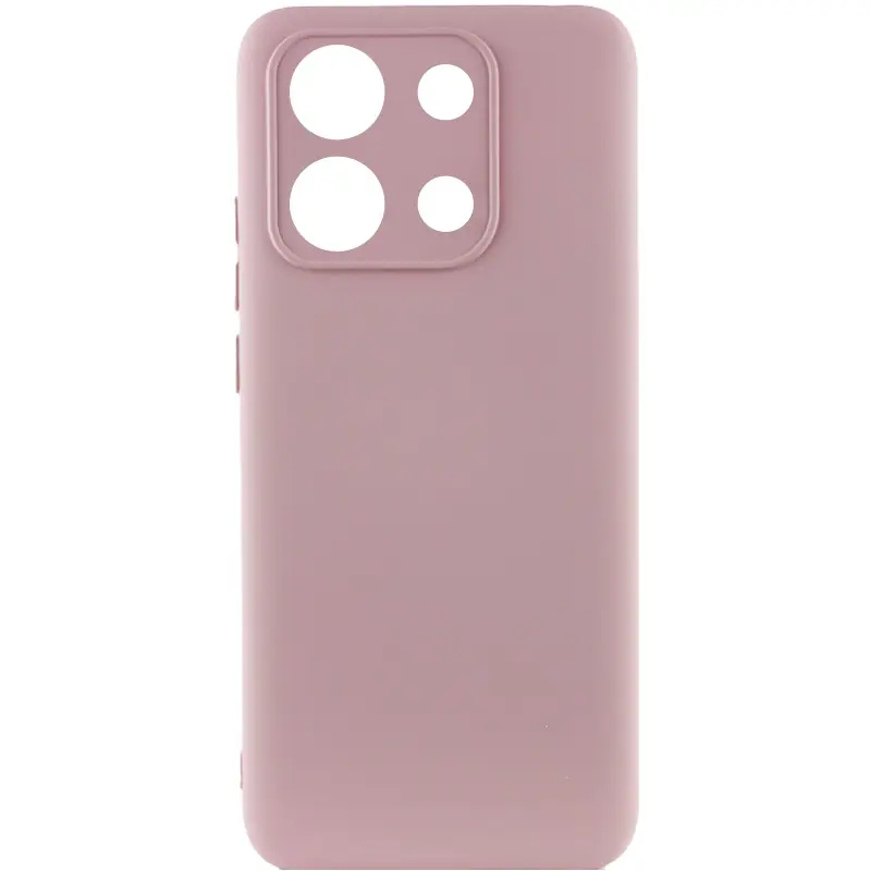 Case TPU GETMAN Liquid Silk Full Camera for Xiaomi Redmi Note 13 Pro 4G / Poco M6 Pro 4G / Note 14S, Pink / Pink Sand, TPU