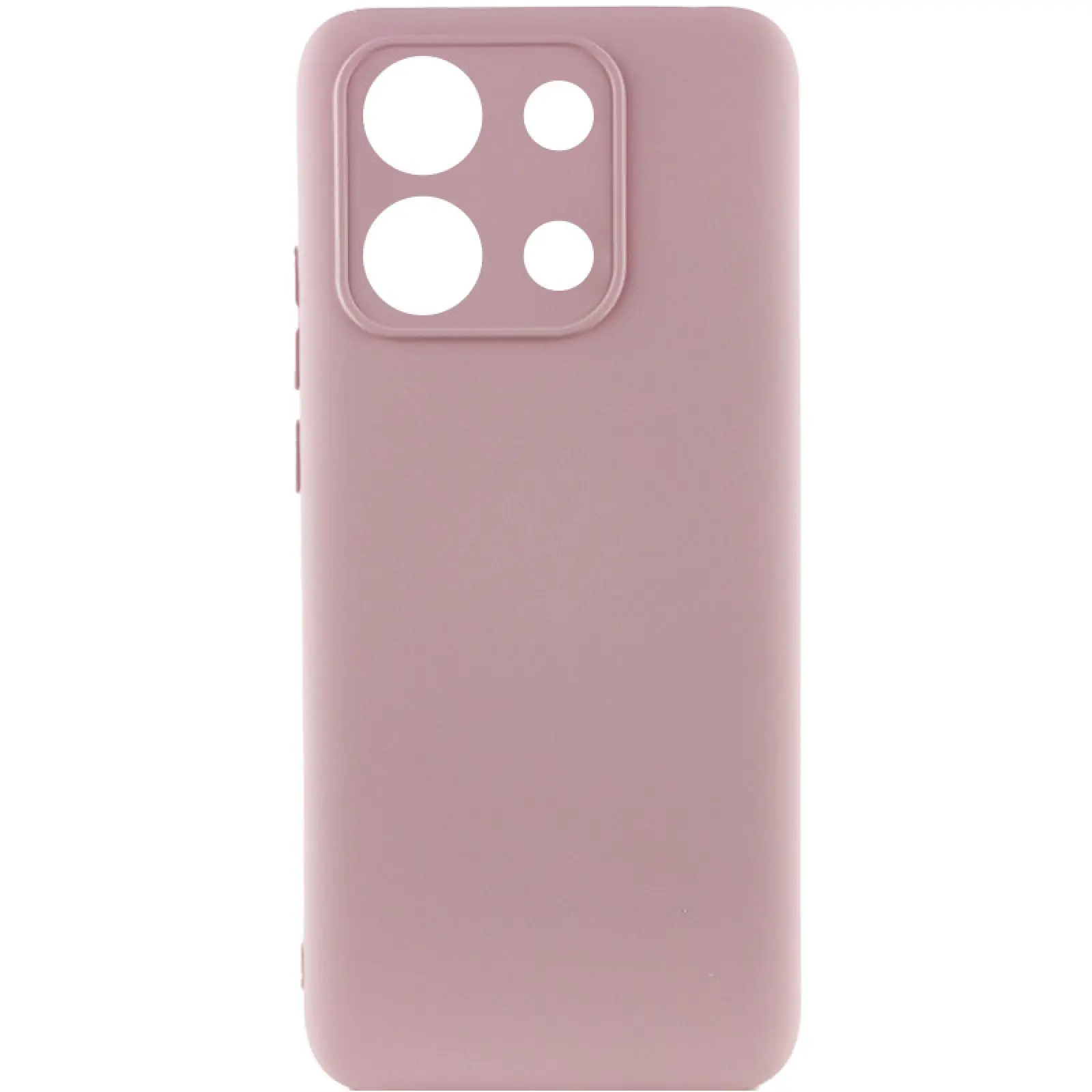 Case TPU GETMAN Liquid Silk Full Camera for Xiaomi Redmi Note 13 Pro 4G / Poco M6 Pro 4G / Note 14S, Pink / Pink Sand, TPU