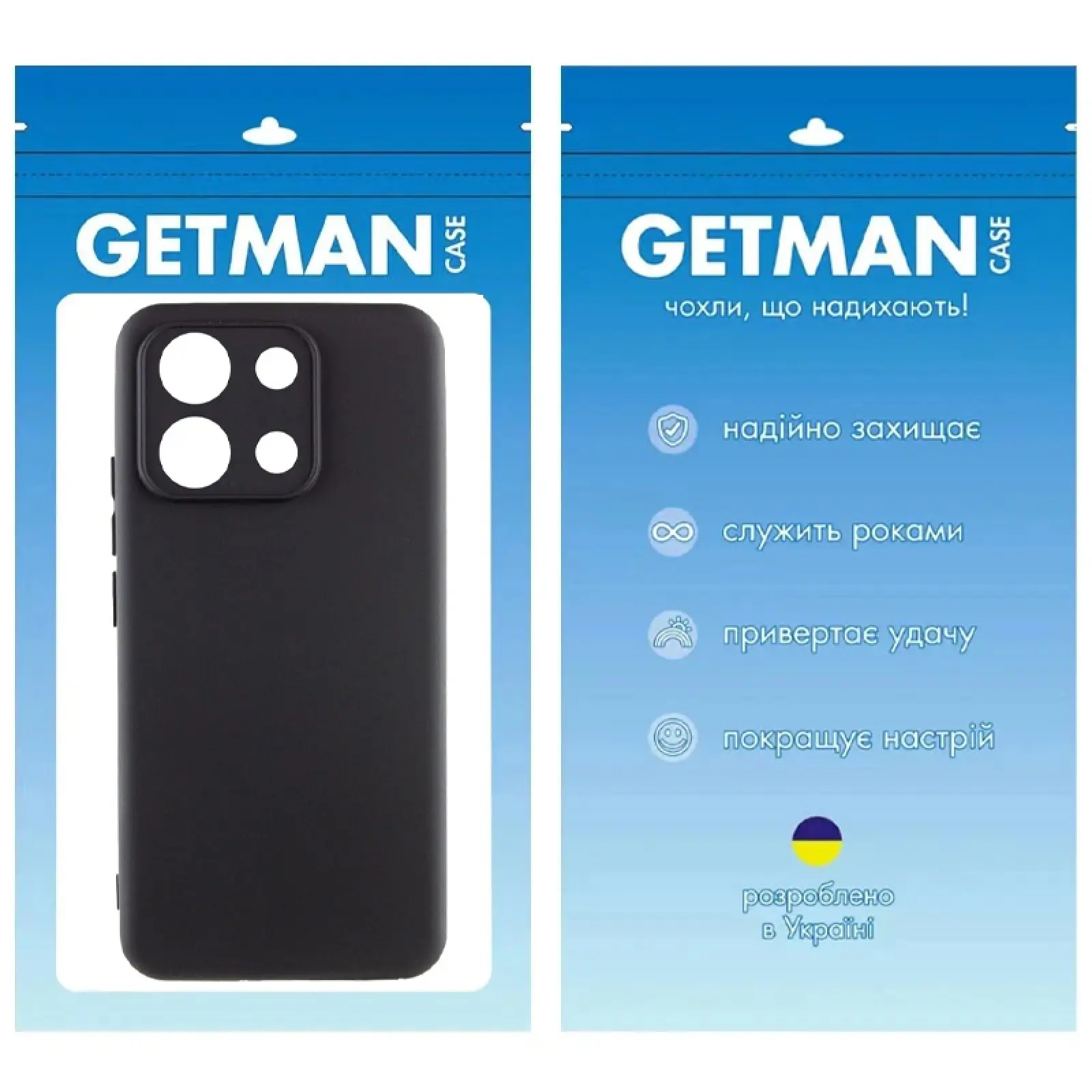 Case TPU GETMAN Liquid Silk Full Camera for Xiaomi Redmi Note 13 Pro 4G / Poco M6 Pro 4G / Note 14S, Black 4, TPU