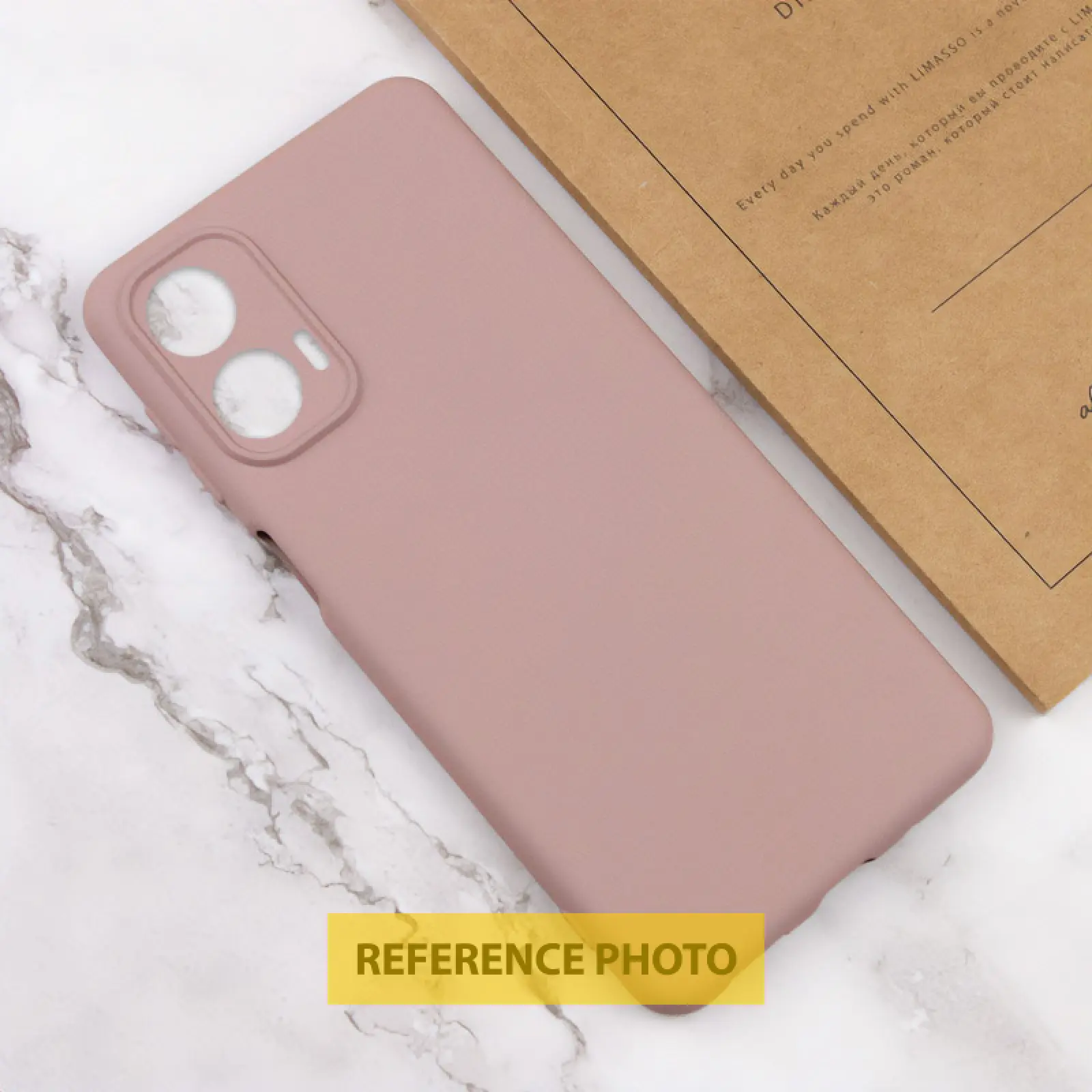 Etui TPU GETMAN Liquid Silk Full Camera do Motorola Moto G24, Różowy / Pink Sand 3, TPU