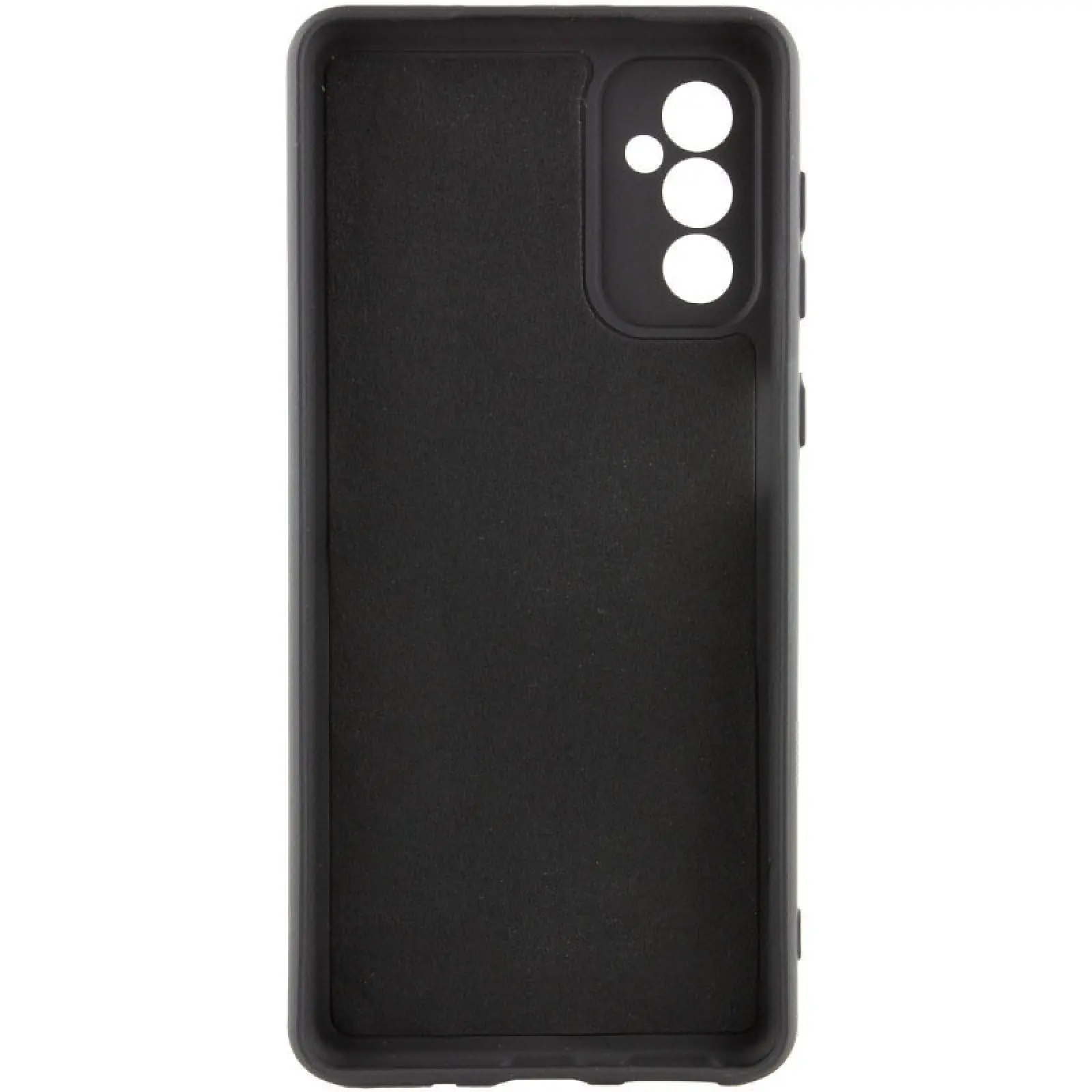 Etui TPU GETMAN Liquid Silk Full Camera do Samsung Galaxy A55, Czarny / Black 1, TPU