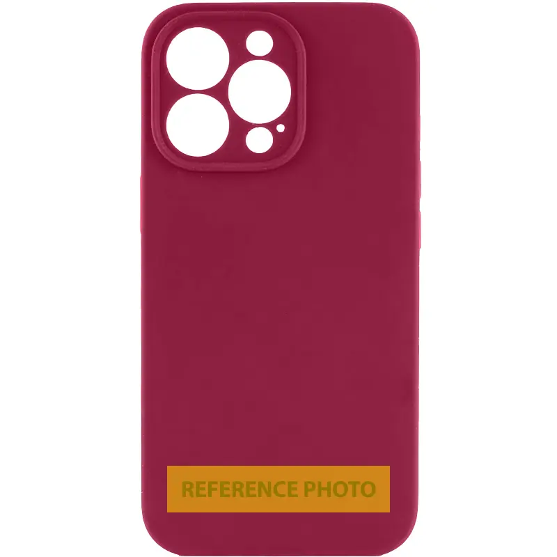 Чохол TPU GETMAN Liquid Silk Full Camera для Apple iPhone 16 (6.1"), Бордовий / Plum, TPU