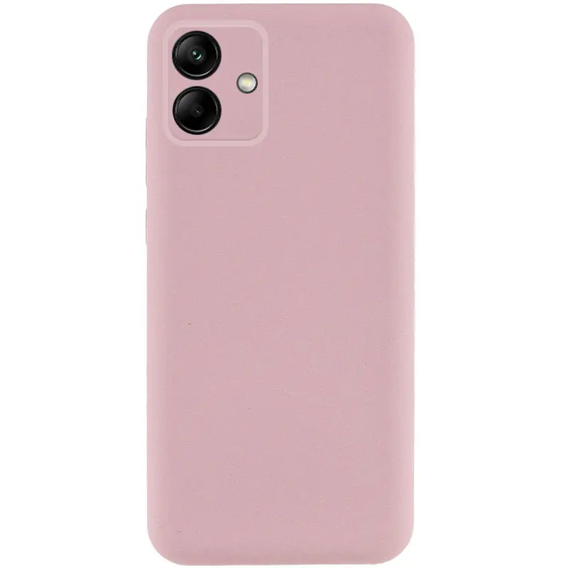 Etui TPU GETMAN Liquid Silk Full Camera do Samsung Galaxy A06, Różowy / Pink Sand, TPU