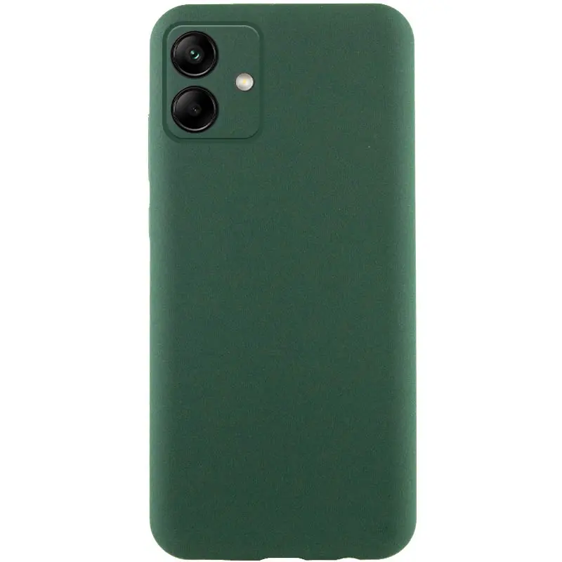 Etui TPU GETMAN Liquid Silk Full Camera do Samsung Galaxy A06, Zielony / Dark green, TPU